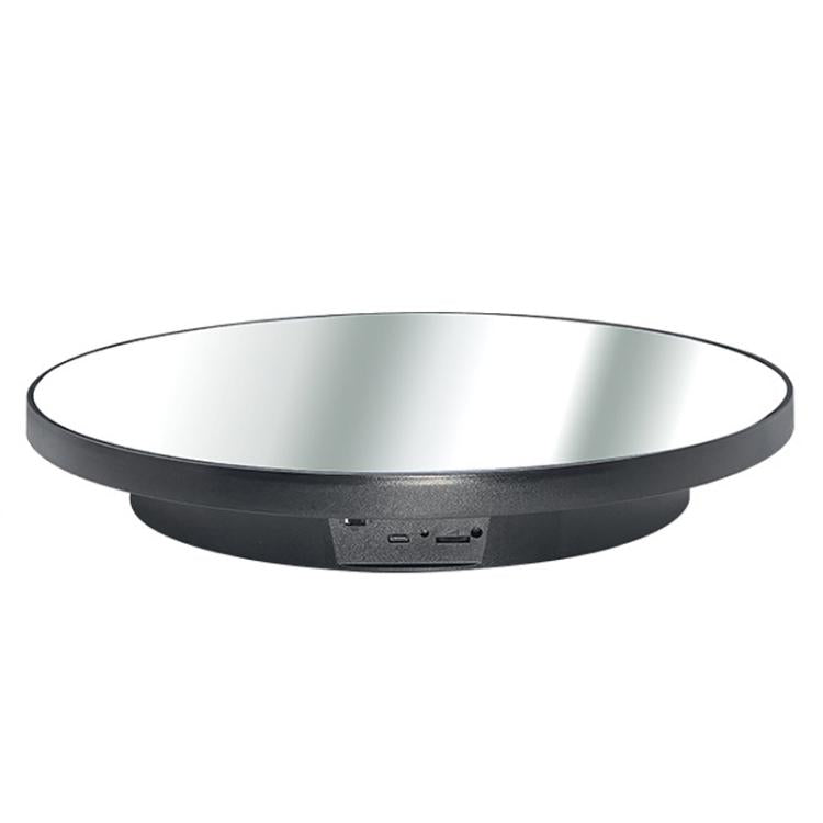 Multi-Purpose Mirror Electric Rotating Disc Battery / USB Powered Photography Live Display Stand, 32cm, 40cm