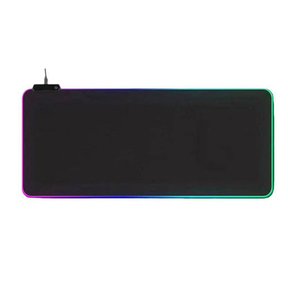Micro-USB LED Glowing Mouse Keyboard Pad RGB Colorful Lights Locked Edge Thickened Mouse Desk Pad, 250x350x3mm, 250x350x4mm, 300x800x3mm, 300x800x4mm, 400x900x3mm, 400x900x4mm
