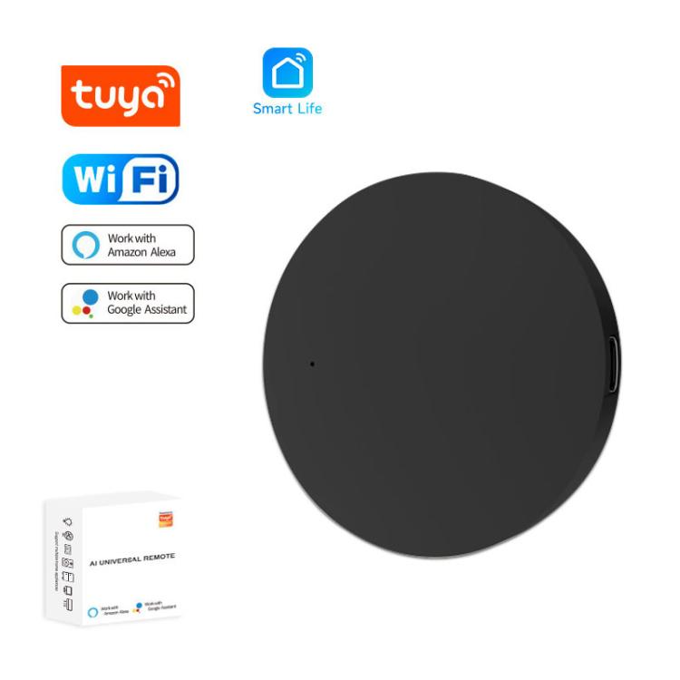 Tuya Wifi Smart Home Universal Remote Control, Support Voice Control/Mobile Phone Remote Operation, IR, IR+RF