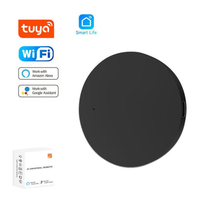 Tuya Wifi Smart Home Universal Remote Control, Support Voice Control/Mobile Phone Remote Operation, IR, IR+RF