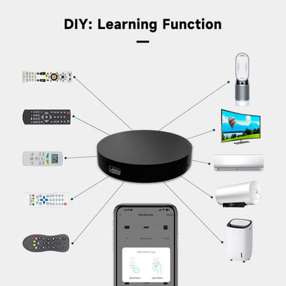 Tuya Wifi Smart Home Universal Remote Control, Support Voice Control/Mobile Phone Remote Operation, IR, IR+RF