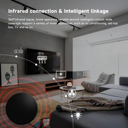 Tuya Wifi Smart Home Universal Remote Control, Support Voice Control/Mobile Phone Remote Operation, IR, IR+RF
