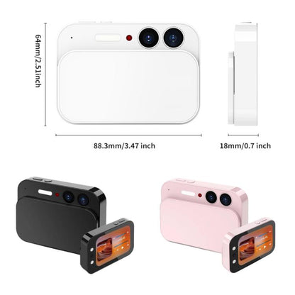64MP CCD Digital Beauty Camera Sliding Touchscreen Music Player, DC107 Black, DC107 White, DC107 Pink