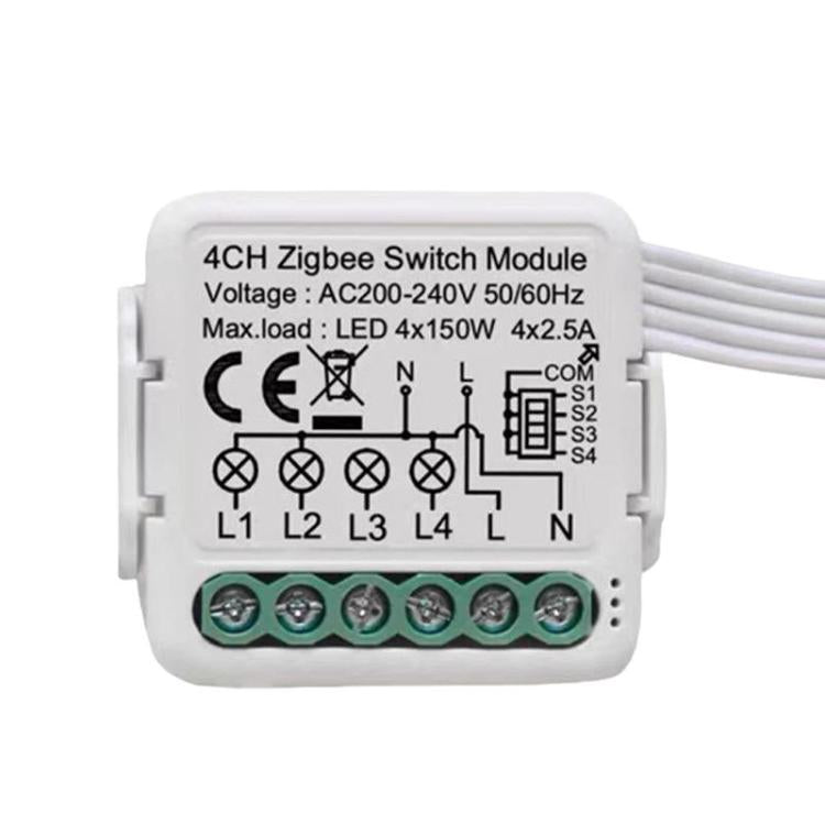 Smart On/Off Switch Voice Remote Control Remodeling Smart Switch Module, ZigBee3.0 Neutral Live Wire 1CH, ZigBee3.0 Neutral Live Wire 2CH, ZigBee3.0 Neutral Live Wire 3CH, ZigBee3.0 Neutral Live Wire 4CH, ZigBee3.0 Single Live Wire 1CH