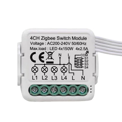 Smart On/Off Switch Voice Remote Control Remodeling Smart Switch Module, ZigBee3.0 Neutral Live Wire 1CH, ZigBee3.0 Neutral Live Wire 2CH, ZigBee3.0 Neutral Live Wire 3CH, ZigBee3.0 Neutral Live Wire 4CH, ZigBee3.0 Single Live Wire 1CH