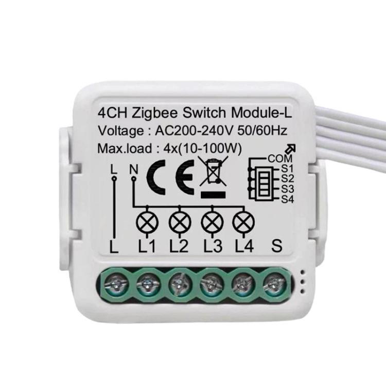 Smart On/Off Switch Voice Remote Control Remodeling Smart Switch Module, ZigBee3.0 Neutral Live Wire 1CH, ZigBee3.0 Neutral Live Wire 2CH, ZigBee3.0 Neutral Live Wire 3CH, ZigBee3.0 Neutral Live Wire 4CH, ZigBee3.0 Single Live Wire 1CH