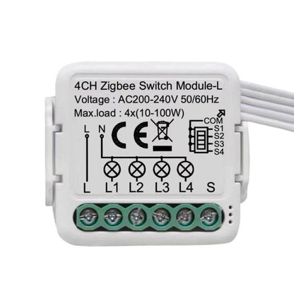 Smart On/Off Switch Voice Remote Control Remodeling Smart Switch Module, ZigBee3.0 Neutral Live Wire 1CH, ZigBee3.0 Neutral Live Wire 2CH, ZigBee3.0 Neutral Live Wire 3CH, ZigBee3.0 Neutral Live Wire 4CH, ZigBee3.0 Single Live Wire 1CH
