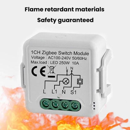 Smart On/Off Switch Voice Remote Control Remodeling Smart Switch Module, ZigBee3.0 Neutral Live Wire 1CH, ZigBee3.0 Neutral Live Wire 2CH, ZigBee3.0 Neutral Live Wire 3CH, ZigBee3.0 Neutral Live Wire 4CH, ZigBee3.0 Single Live Wire 1CH