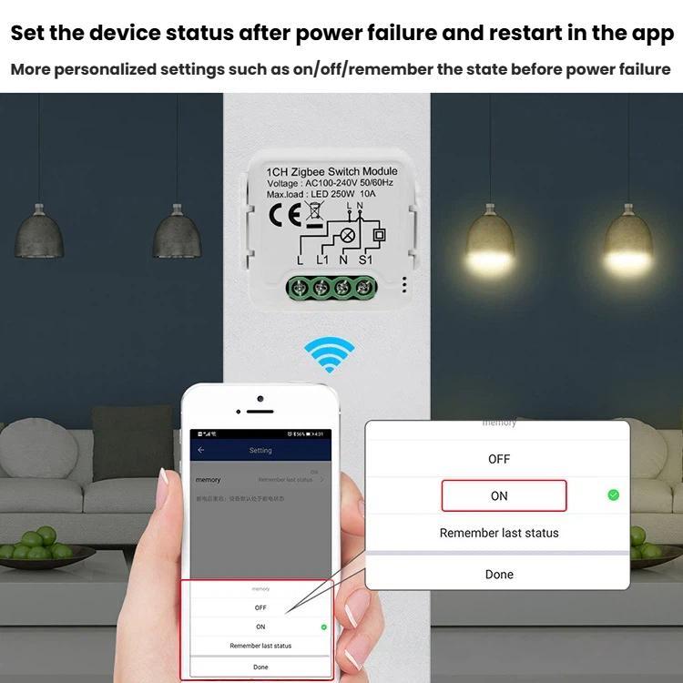 Smart On/Off Switch Voice Remote Control Remodeling Smart Switch Module, ZigBee3.0 Neutral Live Wire 1CH, ZigBee3.0 Neutral Live Wire 2CH, ZigBee3.0 Neutral Live Wire 3CH, ZigBee3.0 Neutral Live Wire 4CH, ZigBee3.0 Single Live Wire 1CH