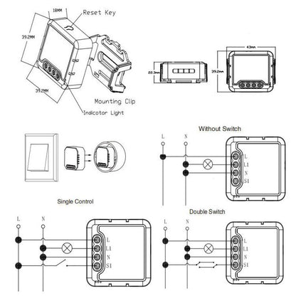 Smart On/Off Switch Voice Remote Control Remodeling Smart Switch Module, ZigBee3.0 Neutral Live Wire 1CH, ZigBee3.0 Neutral Live Wire 2CH, ZigBee3.0 Neutral Live Wire 3CH, ZigBee3.0 Neutral Live Wire 4CH, ZigBee3.0 Single Live Wire 1CH
