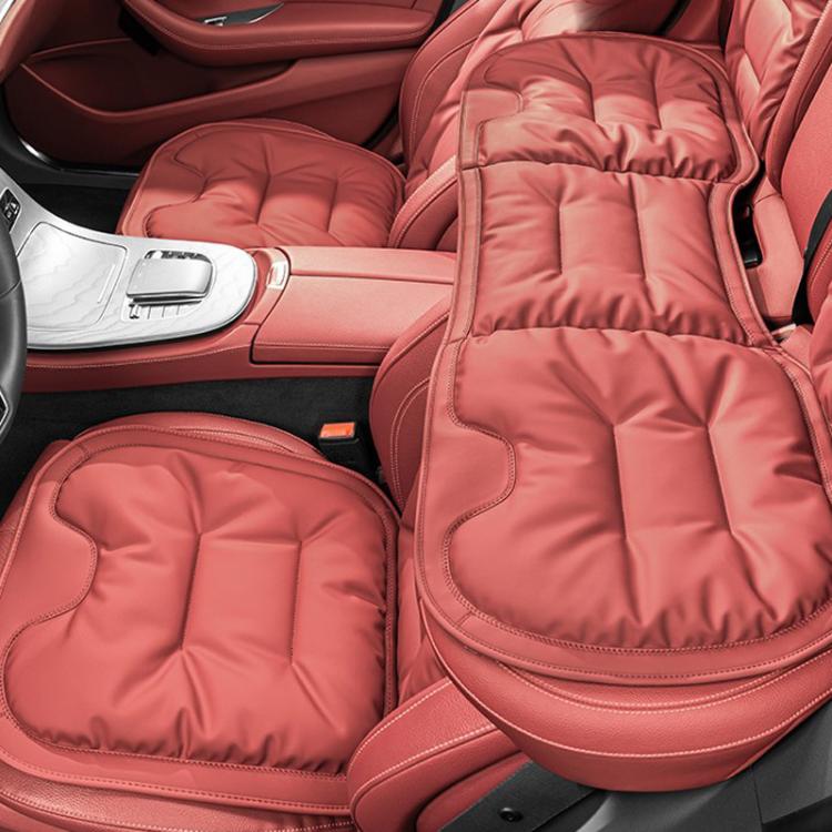 Car Seat Cushion Thickened Non-Slip Front Rear Seat Cushions, Front Seat Cushion Black, Front Seat Cushion Brown, Front Seat Cushion Red, Back Cushion Black, Back Cushion Brown, Back Cushion Red, Rear Seat Cushion Black, Rear Seat Cushion Brown