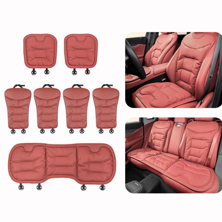 Car Seat Cushion Thickened Non-Slip Front Rear Seat Cushions, Front Seat Cushion Black, Front Seat Cushion Brown, Front Seat Cushion Red, Back Cushion Black, Back Cushion Brown, Back Cushion Red, Rear Seat Cushion Black, Rear Seat Cushion Brown