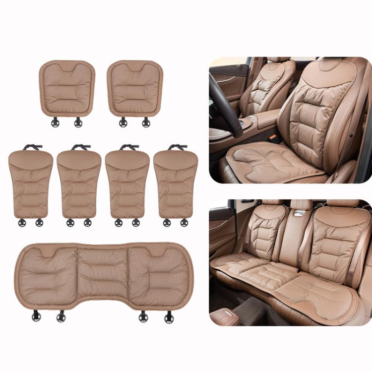 Car Seat Cushion Thickened Non-Slip Front Rear Seat Cushions, Front Seat Cushion Black, Front Seat Cushion Brown, Front Seat Cushion Red, Back Cushion Black, Back Cushion Brown, Back Cushion Red, Rear Seat Cushion Black, Rear Seat Cushion Brown