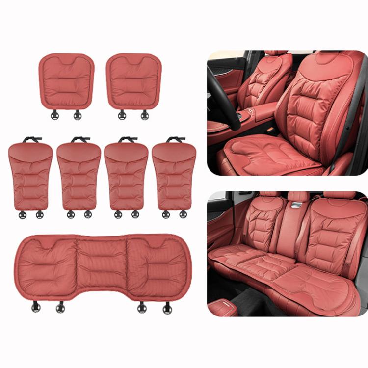 Car Seat Cushion Thickened Non-Slip Front Rear Seat Cushions, Front Seat Cushion Black, Front Seat Cushion Brown, Front Seat Cushion Red, Back Cushion Black, Back Cushion Brown, Back Cushion Red, Rear Seat Cushion Black, Rear Seat Cushion Brown