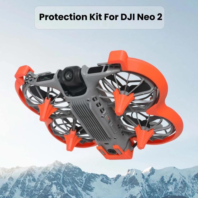 For DJI Neo 2 Drone Propeller Guards Kit Anti-Collision Rings Durable Safety Accessories, No Video Transmission Orange, No Video Transmission Gray, No Video Transmission Black, Support Video Add-Ons Orange, Support Video Add-Ons Gray...