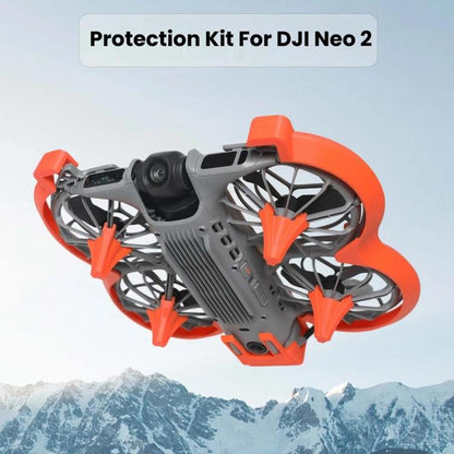 For DJI Neo 2 Drone Propeller Guards Kit Anti-Collision Rings Durable Safety Accessories, No Video Transmission Orange, No Video Transmission Gray, No Video Transmission Black, Support Video Add-Ons Orange, Support Video Add-Ons Gray...