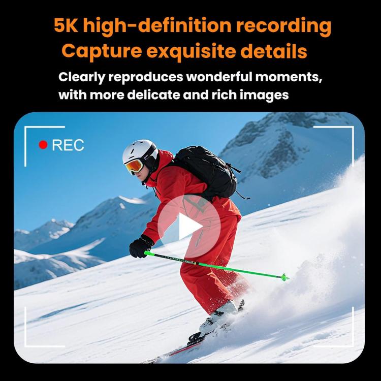 HD 5K Sports Camera Outdoor Handheld Digital Camera, Touch Screen