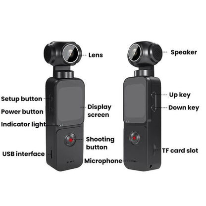 HD 5K Sports Camera Outdoor Handheld Digital Camera, Touch Screen
