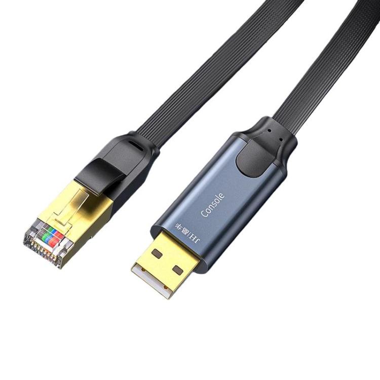 JINGHUA Laptop USB to Console Debugging Cable RJ45 Data Cable, 1.8米, 3米