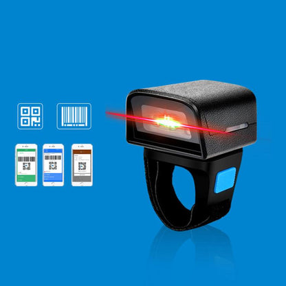 2D Ring Bluetooth Scanner Mini Wireless Barcode Scanner For Warehouse Logistics, Z01D