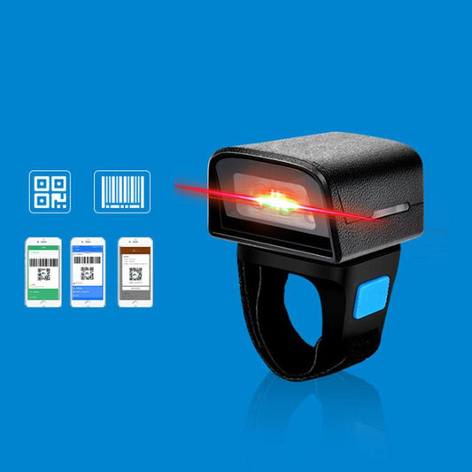 2D Ring Bluetooth Scanner Mini Wireless Barcode Scanner For Warehouse Logistics, Z01D
