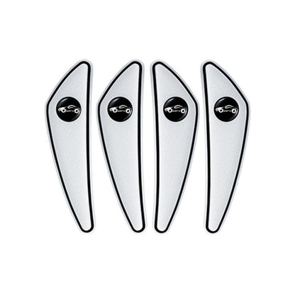 4pcs /Set Car Door Corner Anti-scratch Rearview Mirror Protectors, Black, Red, White, Gray, Luminous