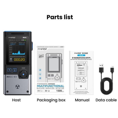 FNIRSI GC-03 3 In 1Electromagnetic Nuclear Radiation Detector For Seafood Environmental Use