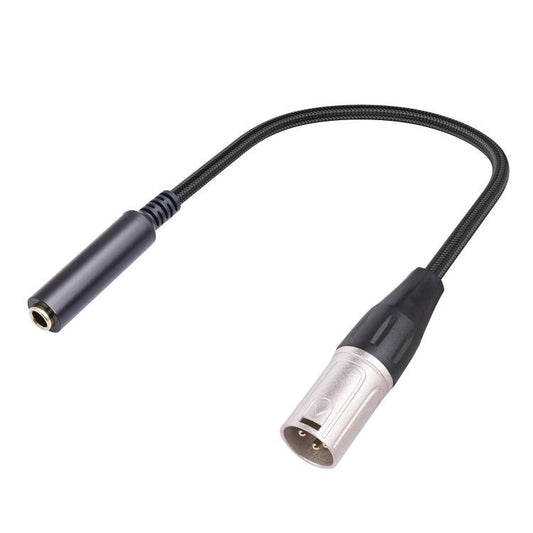 6.35mm Female to XLR Male to 1/4 inch TRS Audio Adapter Cable, 6.35mm Female to XLR Male