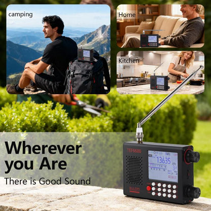 BULOTI TEF6686 Touch Screen Full Band High Sensitivity FM Radio
