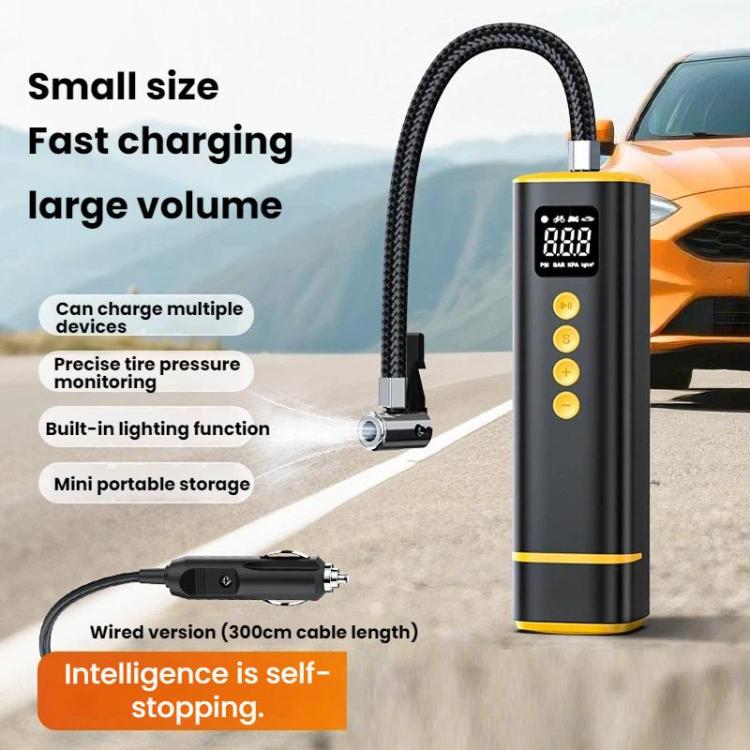 Car Portable Digital Display Electric Wired Air Pump