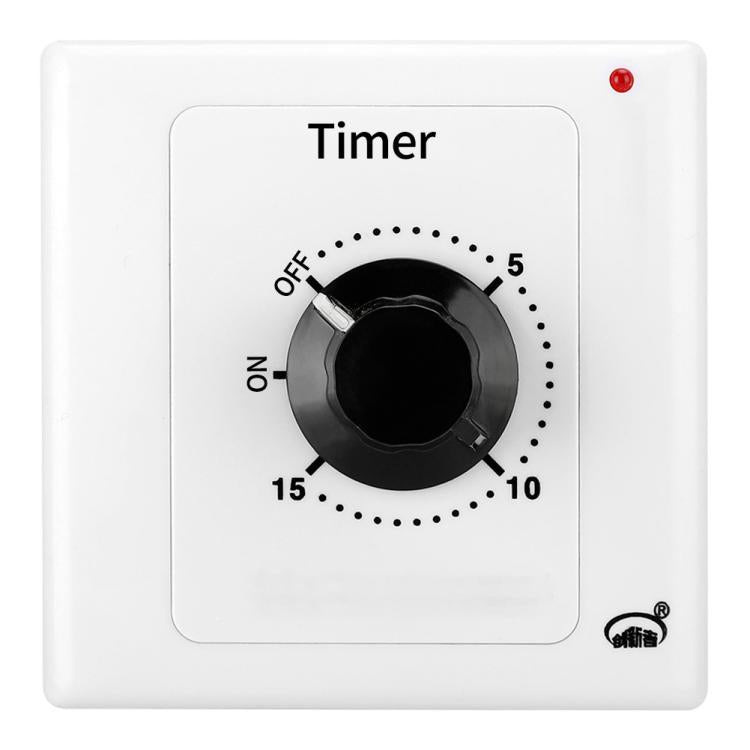15A Countdown Timer Switch Socket With Power Indicator & Normally Open Function, 15min, 30min, 60min, 120min