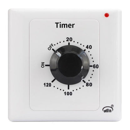 15A Countdown Timer Switch Socket With Power Indicator & Normally Open Function, 15min, 30min, 60min, 120min