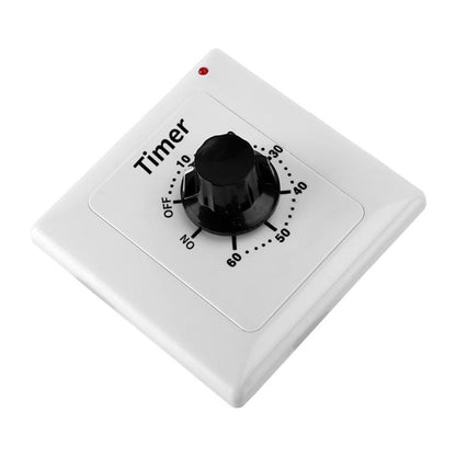15A Countdown Timer Switch Socket With Power Indicator & Normally Open Function, 15min, 30min, 60min, 120min