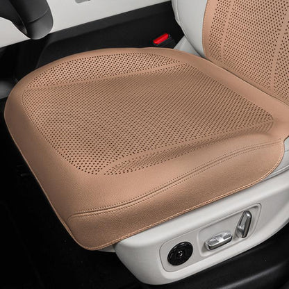 Ventilated Perforated Breathable Car Seat Cushion Universal Back Seat Cover For 5-Seater Cars, Front Seat Cushion Black, Front Seat Cushion Red, Front Seat Cushion Brown, Backrest Cushion Black, Backrest Cushion Red, Backrest Cushion Brown