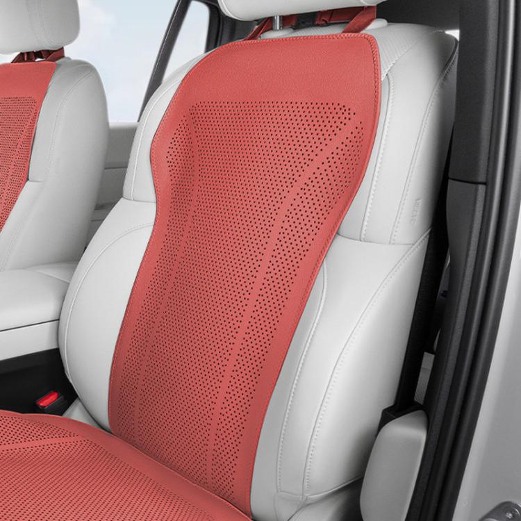 Ventilated Perforated Breathable Car Seat Cushion Universal Back Seat Cover For 5-Seater Cars, Front Seat Cushion Black, Front Seat Cushion Red, Front Seat Cushion Brown, Backrest Cushion Black, Backrest Cushion Red, Backrest Cushion Brown