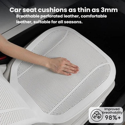 Ventilated Perforated Breathable Car Seat Cushion Universal Back Seat Cover For 5-Seater Cars, Front Seat Cushion Black, Front Seat Cushion Red, Front Seat Cushion Brown, Backrest Cushion Black, Backrest Cushion Red, Backrest Cushion Brown