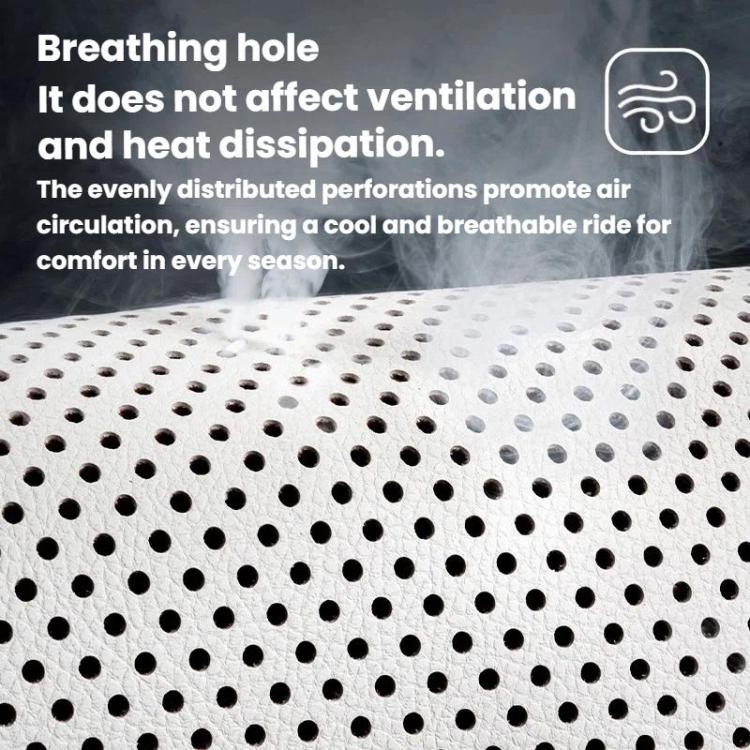 Ventilated Perforated Breathable Car Seat Cushion Universal Back Seat Cover For 5-Seater Cars, Front Seat Cushion Black, Front Seat Cushion Red, Front Seat Cushion Brown, Backrest Cushion Black, Backrest Cushion Red, Backrest Cushion Brown