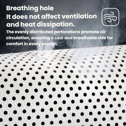 Ventilated Perforated Breathable Car Seat Cushion Universal Back Seat Cover For 5-Seater Cars, Front Seat Cushion Black, Front Seat Cushion Red, Front Seat Cushion Brown, Backrest Cushion Black, Backrest Cushion Red, Backrest Cushion Brown