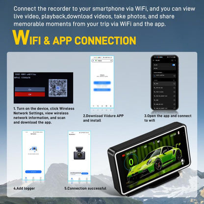5 Inch 1080P Car Camera With WIFI HUD Display Car DVRs, L5965