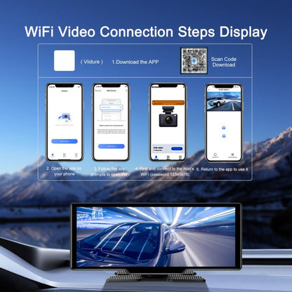 4K HD Car Recorder Car Navigator Carplay Car Center Monitor, A4473
