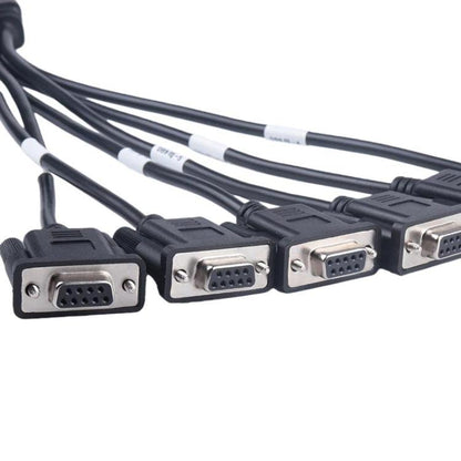 OBD2 Male To 6 DB9 Female Adapter Diagnostic Tool Connection Cable, Male To 6 DB9 Female