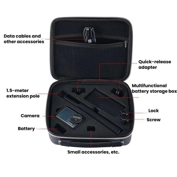 For DJI Osmo Action 3 / 4 / 5 Pro / 6 Camera Storage Bag Portable Storage Case, For DJI Osmo Action 3 / 4 / 5 Pro / 6