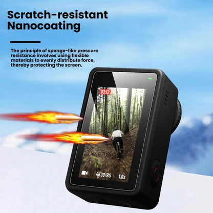 For DJI Osmo Action 6 Tempered Glass Screen Protector HD Clear Lens Film Kit, 1-Pack, 2-Pack