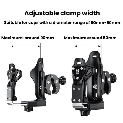 Large-Capacity Bicycle Water Bottle Cage Motorcycle Quick-Release Base Drink Holder, Kewig SHJ-3