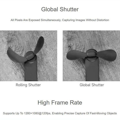 1.38 MP B/W Global Shutter Camera Module 95.5 Degree Wide Angle Support 1280×1080 120fps, 32175