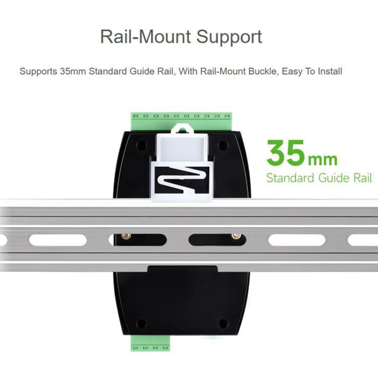 Industrial Isolated 4CH Hub Rail Wide Baud Rate Repeater, 32247