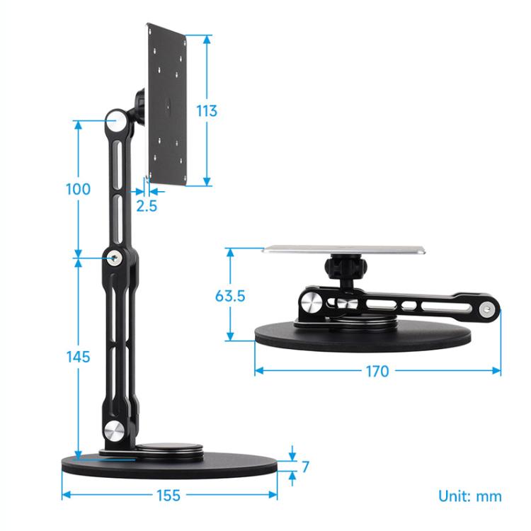 Within 19 Inch Monitor VESA Portable Screen Bracket Multi-Axis Rotation Adjustable, 19 Inch VESA