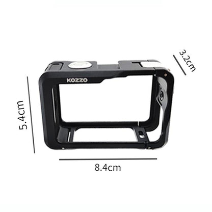kozzo DJ101 Metal Rabbit Cage Sports Camera Dual Opening Aluminum Alloy Expanding Protective Bezel, For DJI Osmo Action 6