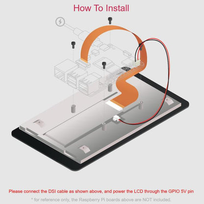 For Raspberry Pi WAVESHARE 5 inch Capacitive 5-point Touch IPS Display 2, 32383