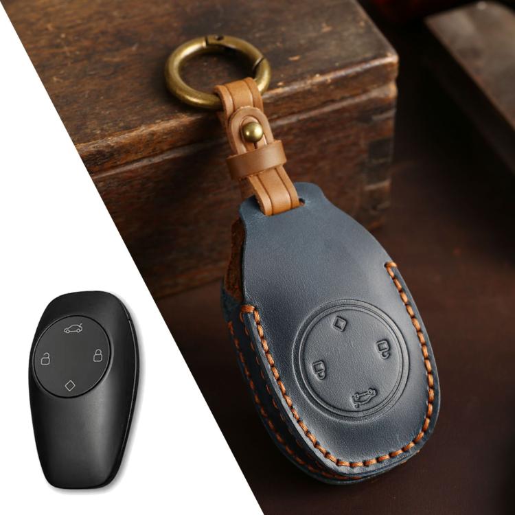 For Leapmotor T03 Hallmo Genuine Leather Car Key Cover